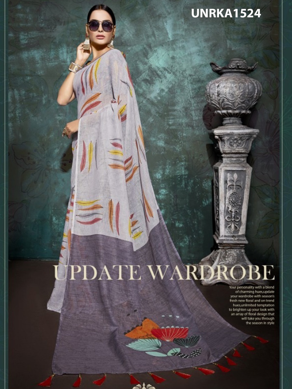 Roopkatha By Fashid Wholesale 1521 To 1528 Series A Indian Traditional Wear Collection Beautiful Stylish Fancy Colorful Party Wear & Occasional Wear Linen Sarees At Wholesale Price