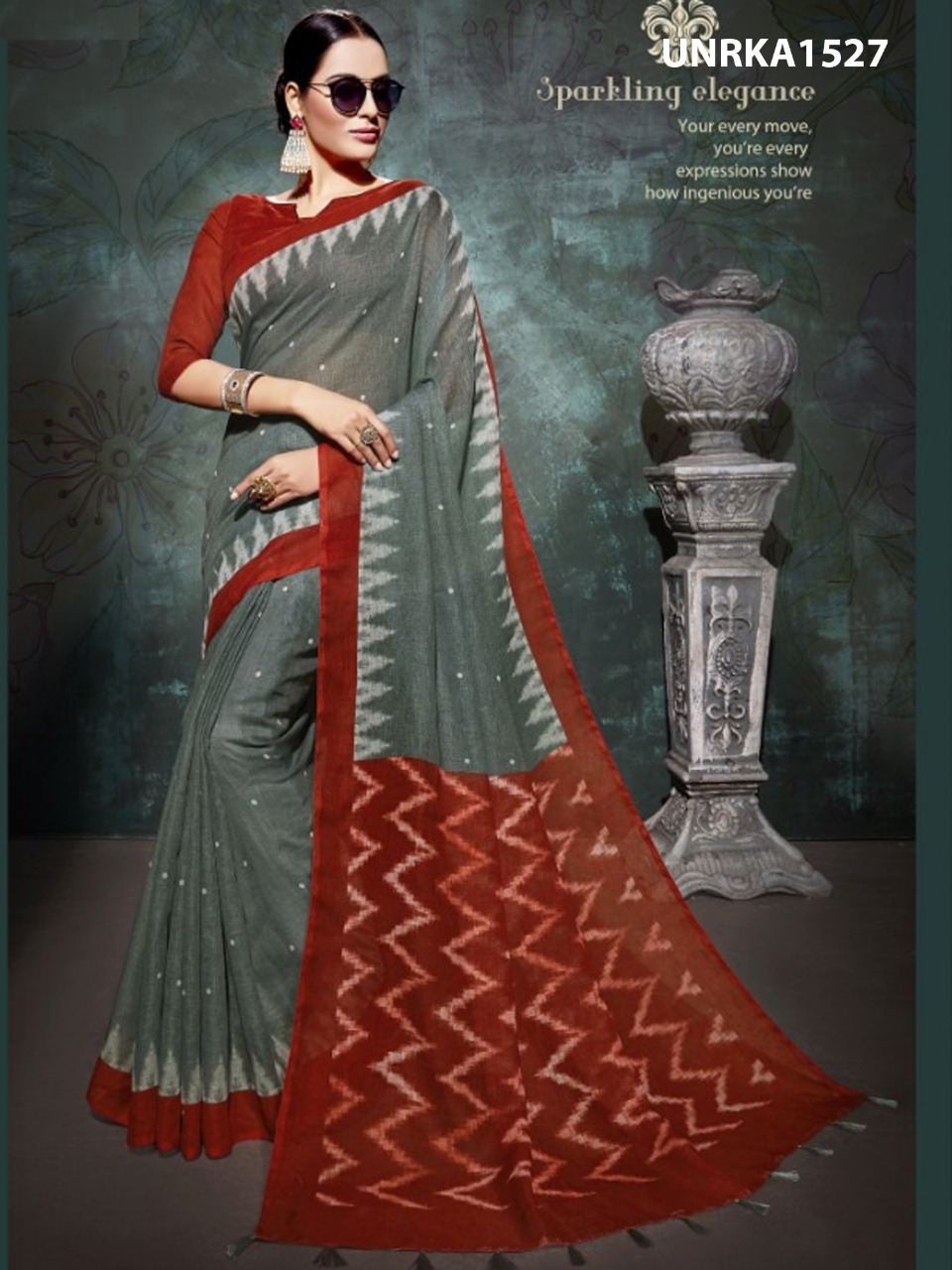 Roopkatha By Fashid Wholesale 1521 To 1528 Series A Indian Traditional Wear Collection Beautiful Stylish Fancy Colorful Party Wear & Occasional Wear Linen Sarees At Wholesale Price