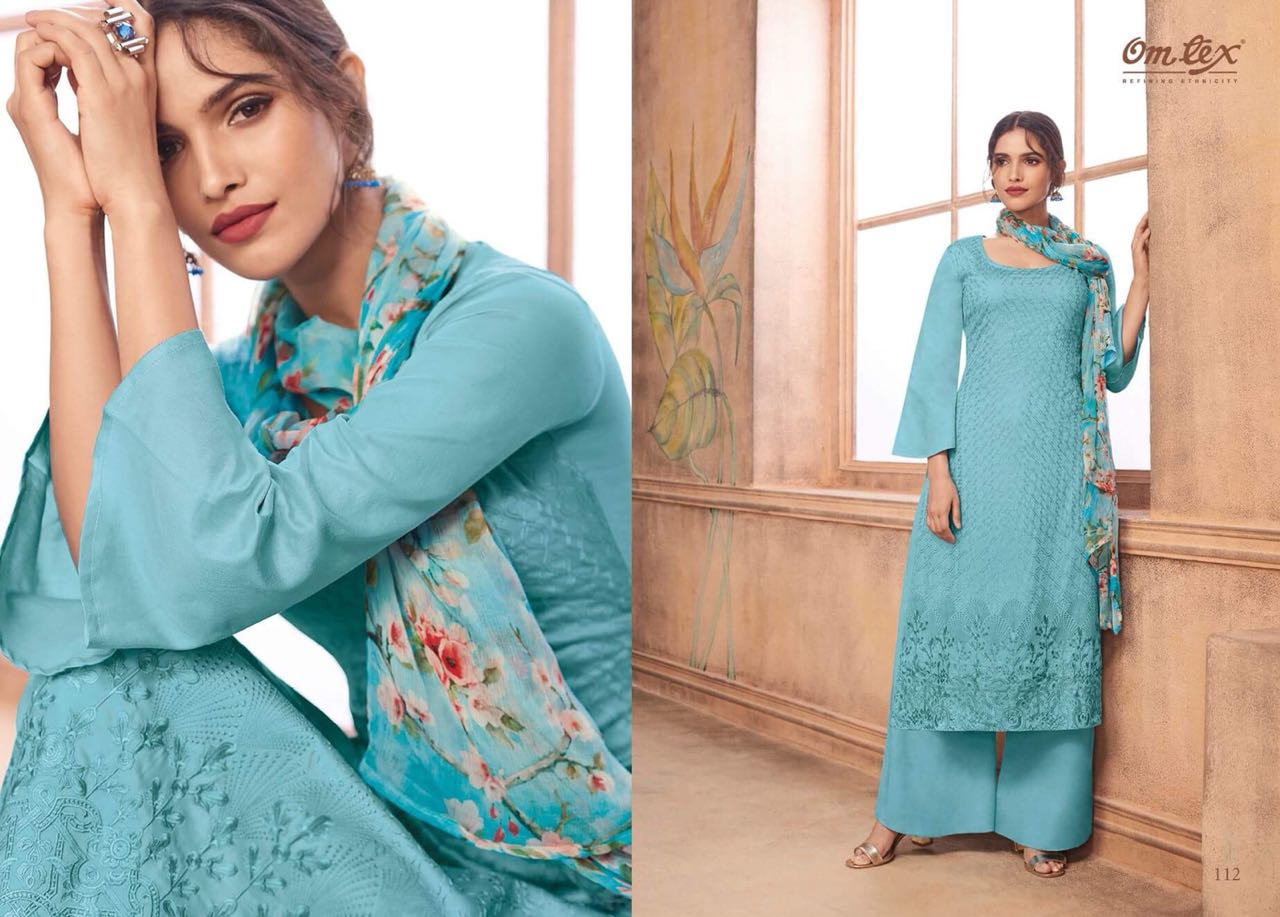 Rosalia By Om Tex 111 To 116 Series Beautiful Pakistani Suits Stylish Fancy Colorful Casual Wear & Ethnic Wear Pure Cotton Satin Printed Dresses At Wholesale Price