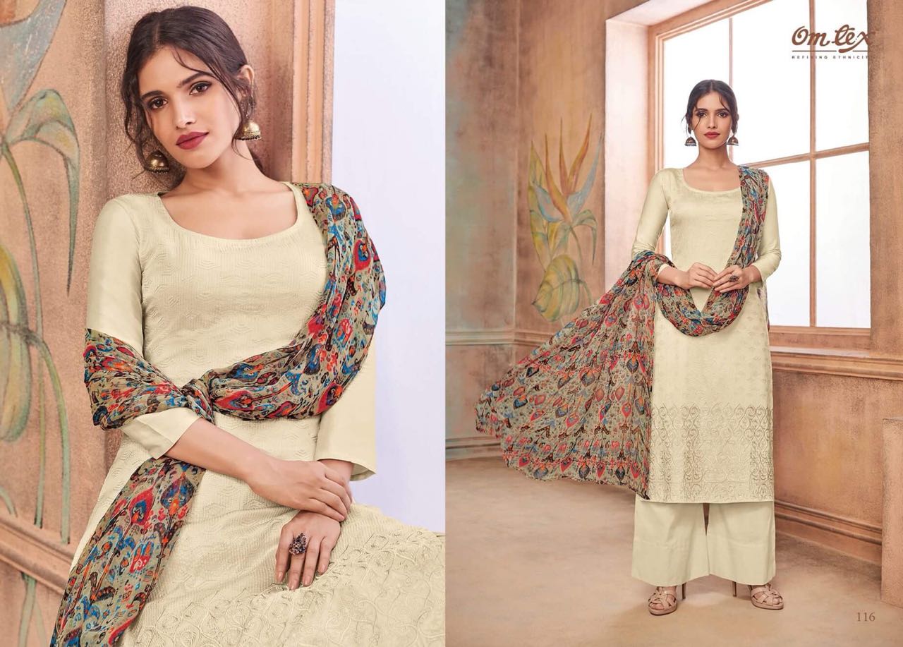 Rosalia By Om Tex 111 To 116 Series Beautiful Pakistani Suits Stylish Fancy Colorful Casual Wear & Ethnic Wear Pure Cotton Satin Printed Dresses At Wholesale Price