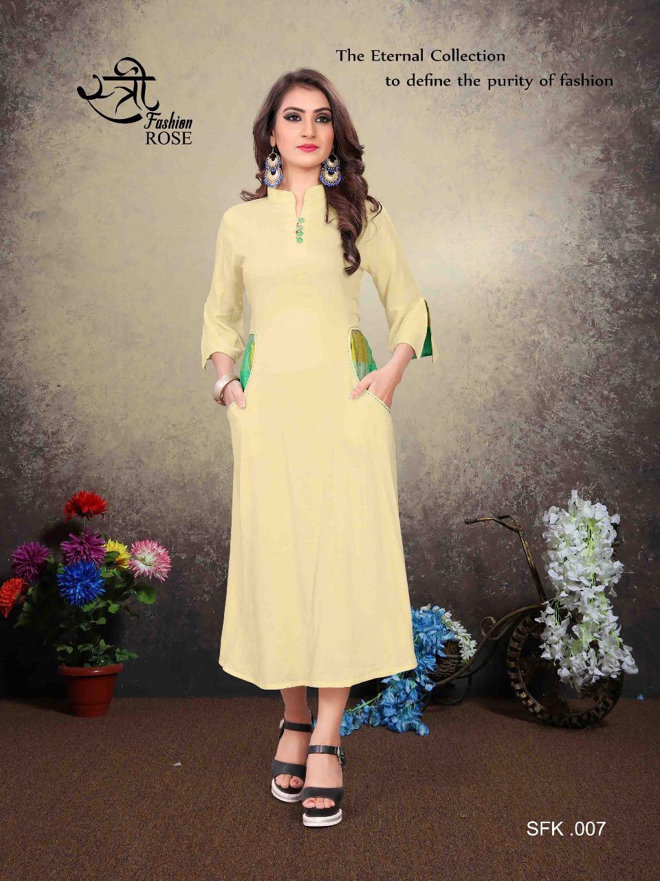 Rose By Stree Fashion Designer Beautiful Stylish Colorful Fancy Ready To Wear & Casual Wear & Ethnic Wear Twil Rayon Printed Kurtis At Wholesale Price