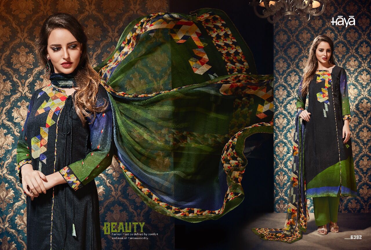 Royal Touch By Haya 6391 To 6399 Series Beautiful Pakistani Suits Collection Colorful Stylish Fancy Colorful Party Wear & Ethnic Wear Hybutia Silk Printed Dresses At Wholesale Price