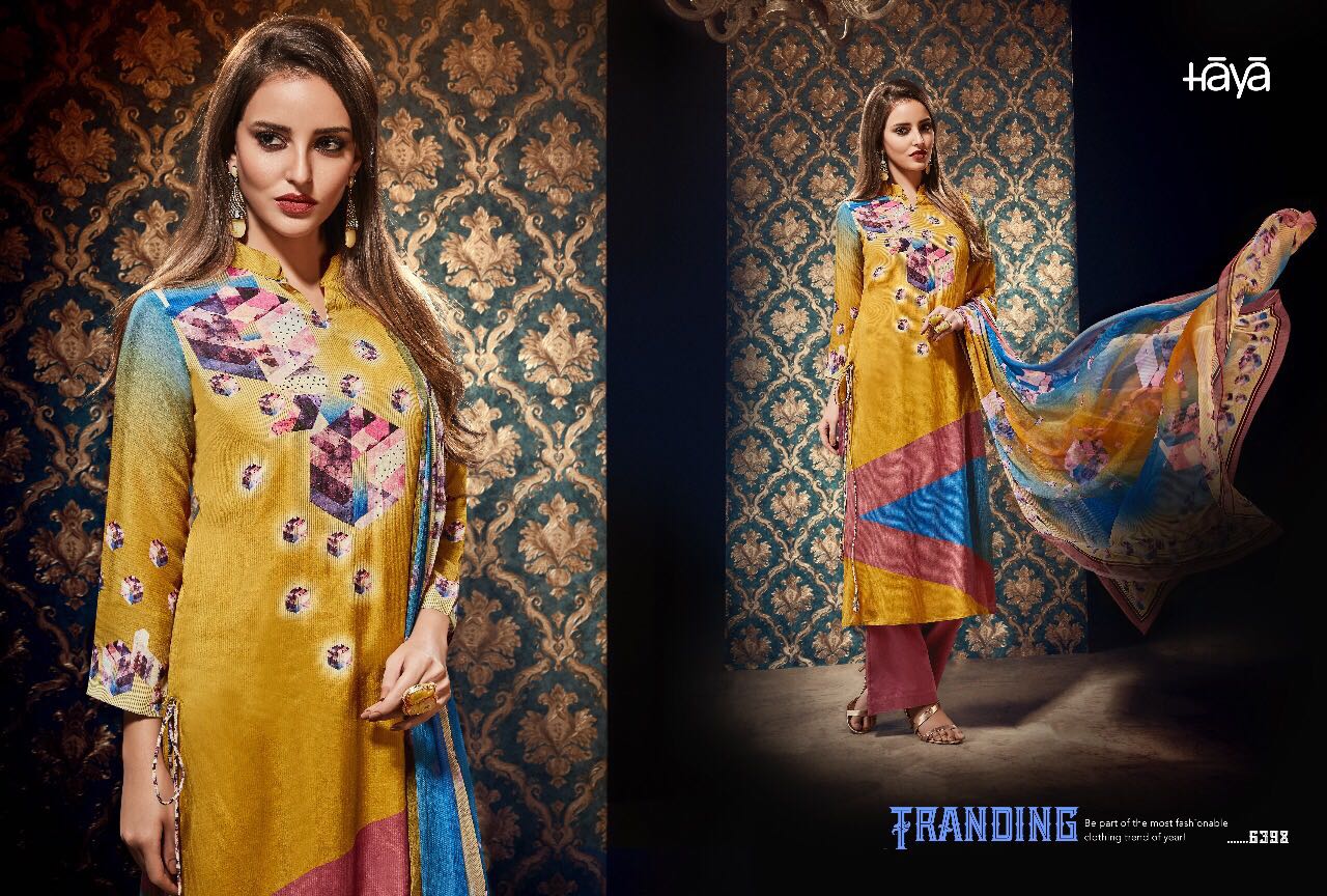 Royal Touch By Haya 6391 To 6399 Series Beautiful Pakistani Suits Collection Colorful Stylish Fancy Colorful Party Wear & Ethnic Wear Hybutia Silk Printed Dresses At Wholesale Price