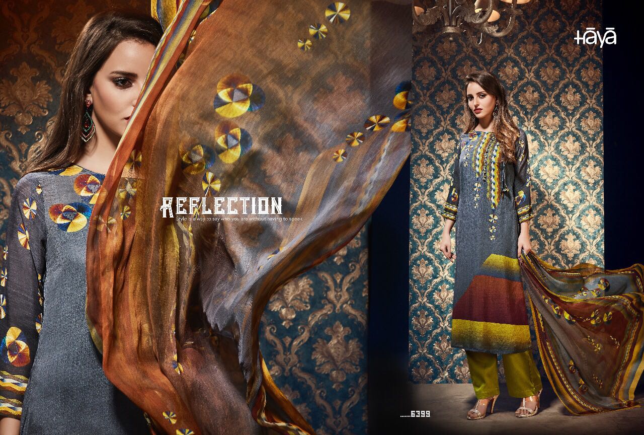 Royal Touch By Haya 6391 To 6399 Series Beautiful Pakistani Suits Collection Colorful Stylish Fancy Colorful Party Wear & Ethnic Wear Hybutia Silk Printed Dresses At Wholesale Price