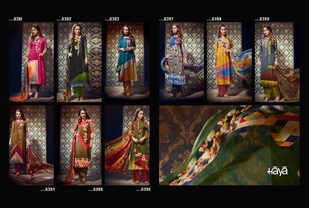 Royal Touch By Haya 6391 To 6399 Series Beautiful Pakistani Suits Collection Colorful Stylish Fancy Colorful Party Wear & Ethnic Wear Hybutia Silk Printed Dresses At Wholesale Price