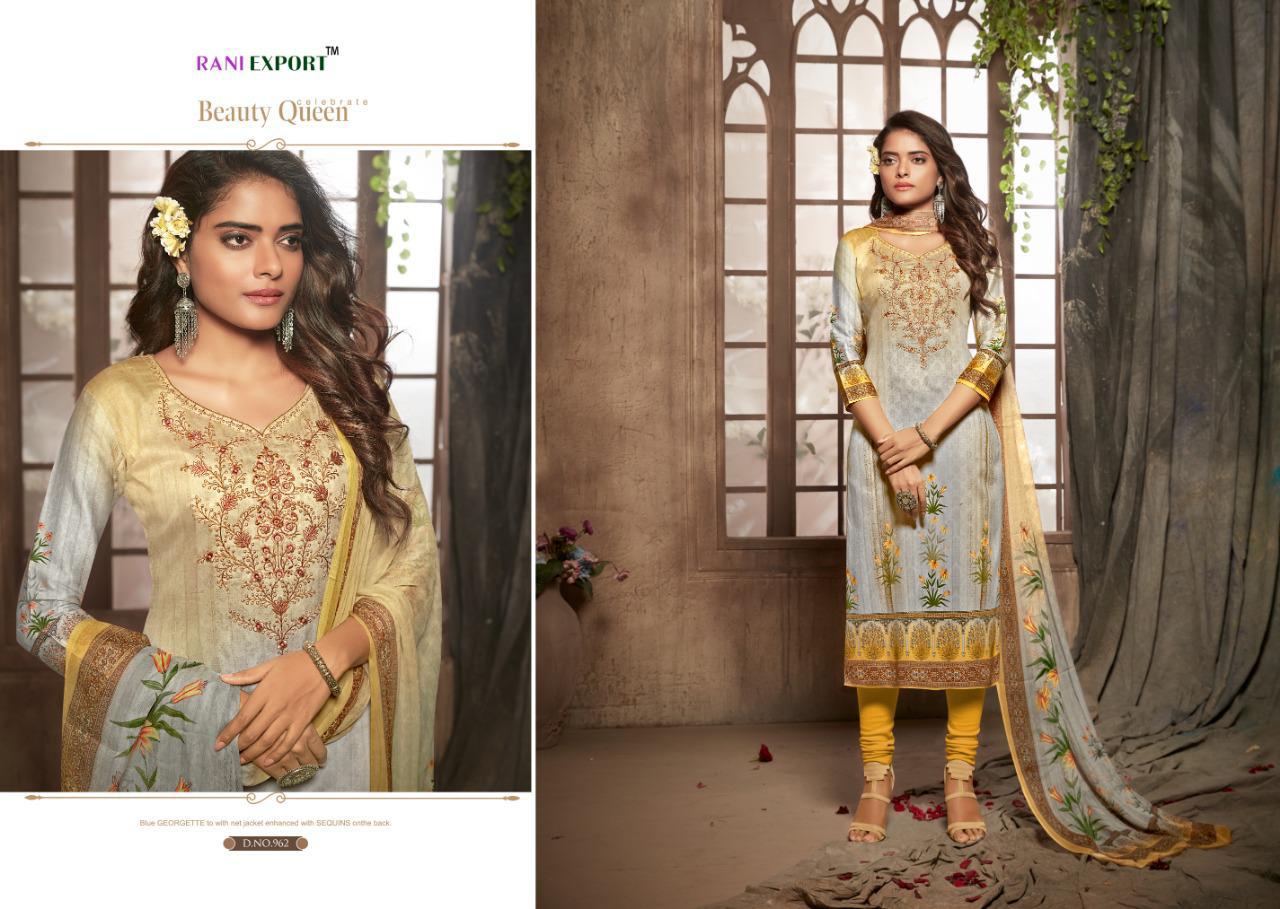 Rozy By Rani Exports 959 To 966 Series Indian Traditional Wear Collection Beautiful Stylish Fancy Colorful Party Wear & Occasional Wear Pure Jam Cotton Digital Printed Dresses At Wholesale Price