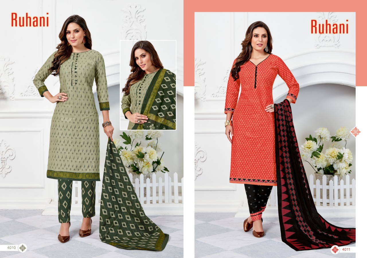 Ruhani Vol-4 By Ganesha 4005 To 4016 Series Beautiful Suits Stylish Fancy Colorful Casual Wear & Ethnic Wear & Ready To Wear Cotton Dresses At Wholesale Price