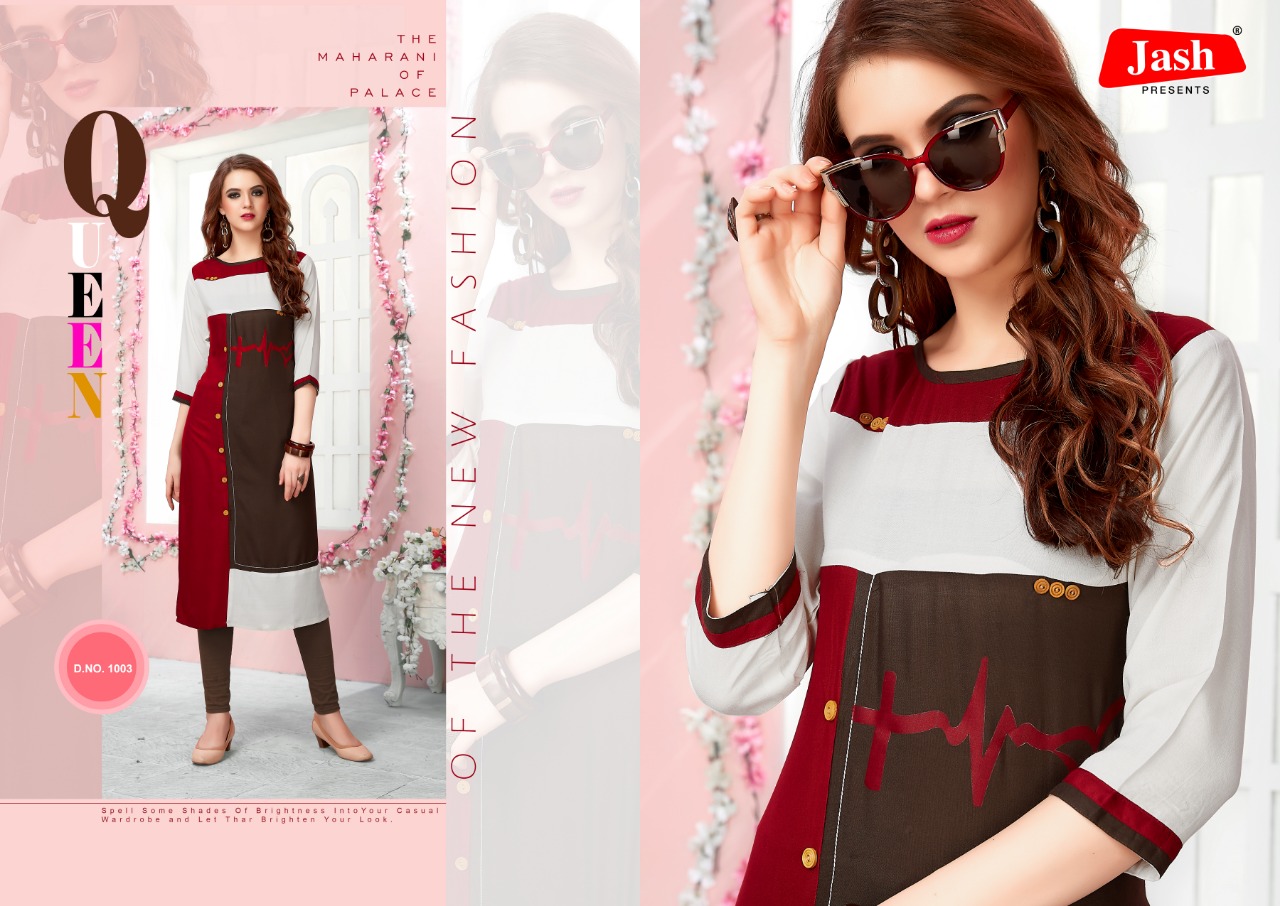 Ruhani Cool-5 By Jash 1001 To 1008 Series Beautiful Collection Suits Stylish Fancy Colorful Casual Wear & Ethnic Wear Rayon Kurtis At Wholesale Price