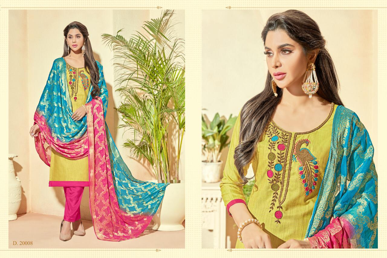 Rumani By Raghav Royals 20001 To 20012 Series Beautiful Suits Stylish Fancy Colorful Party Wear & Ethnic Wear Banarasi Silk Embroidery And Handwork Dresses At Wholesale Price