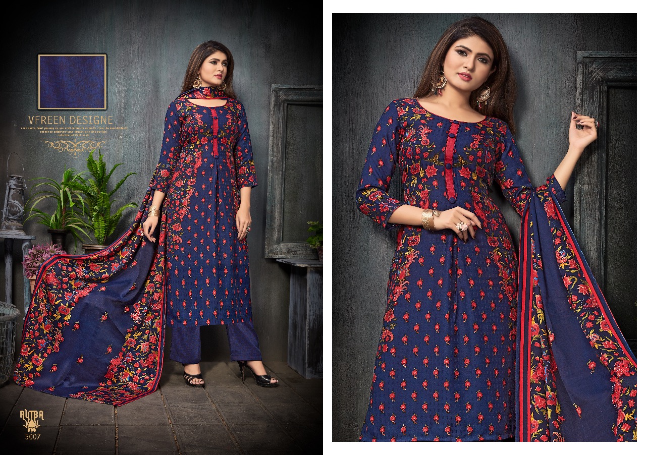 Rutba By Shri Vijay 5001 To 5010 Series Winter Collection Suits Beautiful Stylish Fancy Colorful Winter Wear & Ethnic Wear Pure Pashmina Printed Dresses At Wholesale Price