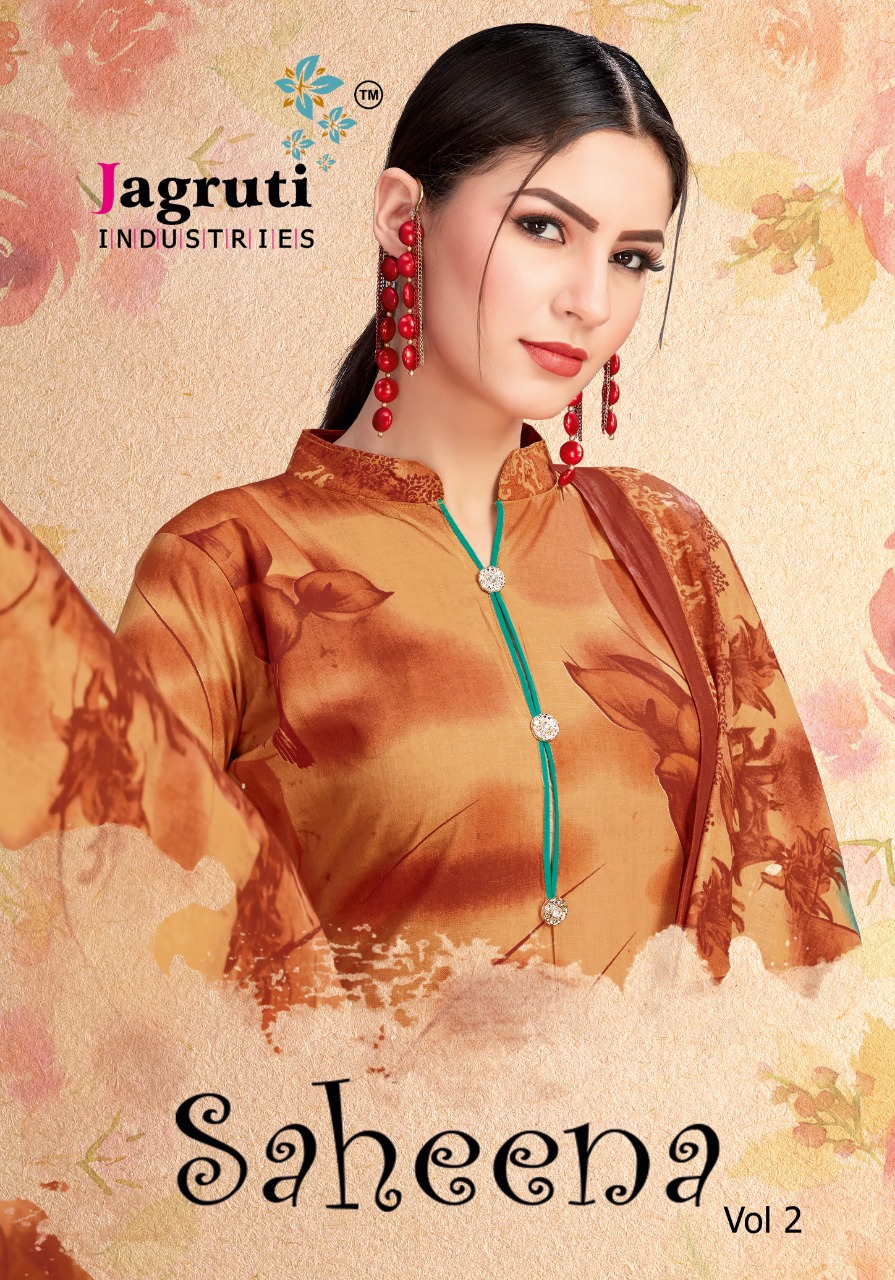 Saheena Vol-2 By Jagruti 2001 To 2010 Series Indian Traditional Wear Collection Beautiful Stylish Fancy Colorful Party Wear & Occasional Wear Cotton Printed Dress At Wholesale Price