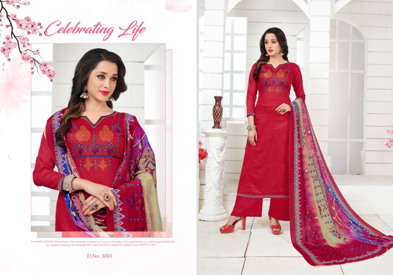 Safeena Vol-30 By Lavli Fashion 3001 To 3008 Series Indian Traditional Wear Collection Beautiful Stylish Fancy Colorful Party Wear & Occasional Wear Jam Silk Embroidered Dress At Wholesale Price