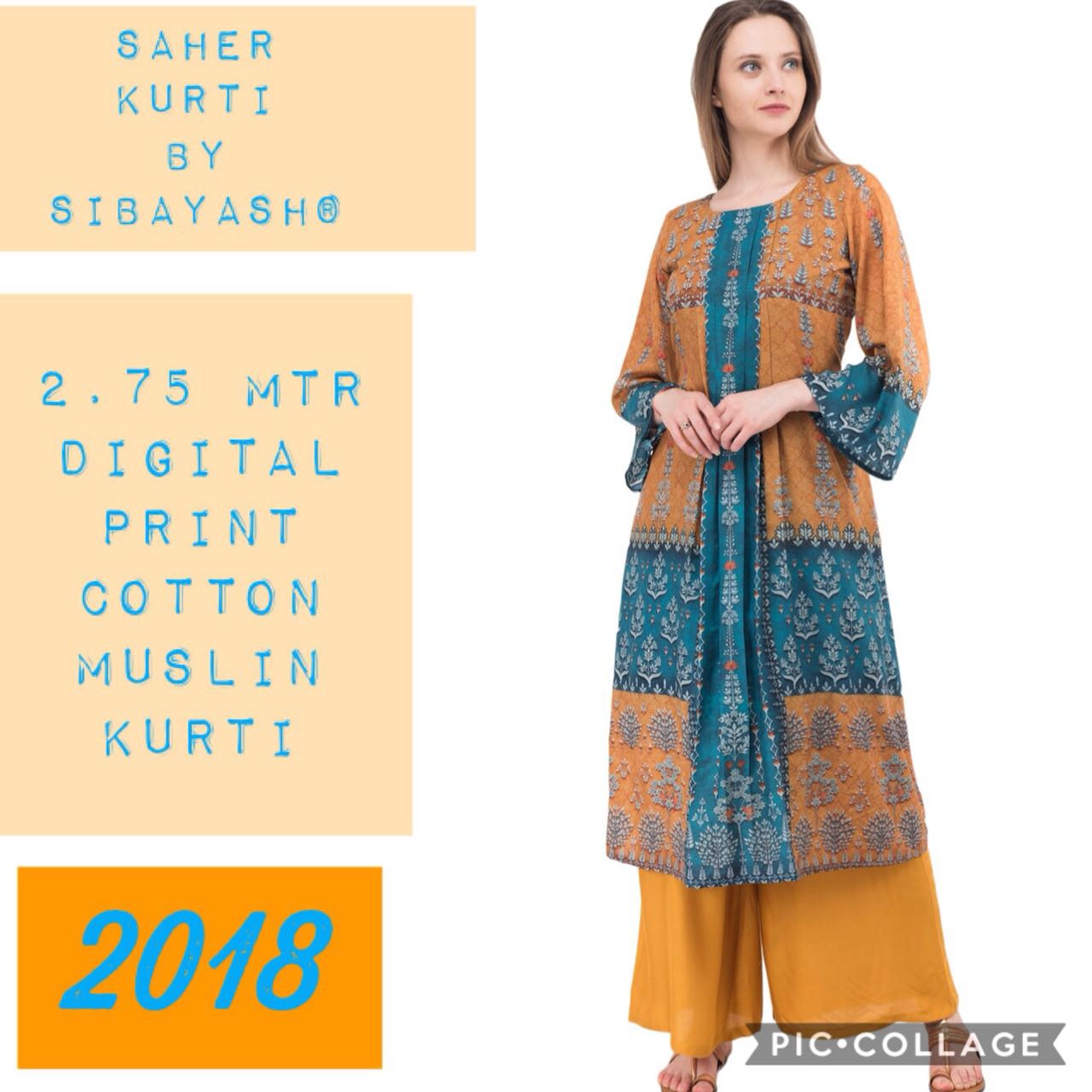 Saher By Sibayash 01 To 05 Series Designer Pakistani Style Beautiful Stylish Fancy Colorful Party Wear & Ethnic Wear Pure Digital Cotton Muslin Kurtis At Wholesale Price