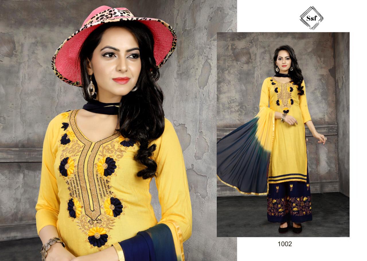 Sahoo Vol-2 By S S Fashion 1001 To 1004 Series Indian Traditional Wear Collection Beautiful Stylish Fancy Colorful Party Wear & Occasional Wear Rayon Cotton With Embroidery Work Dress At Wholesale Price