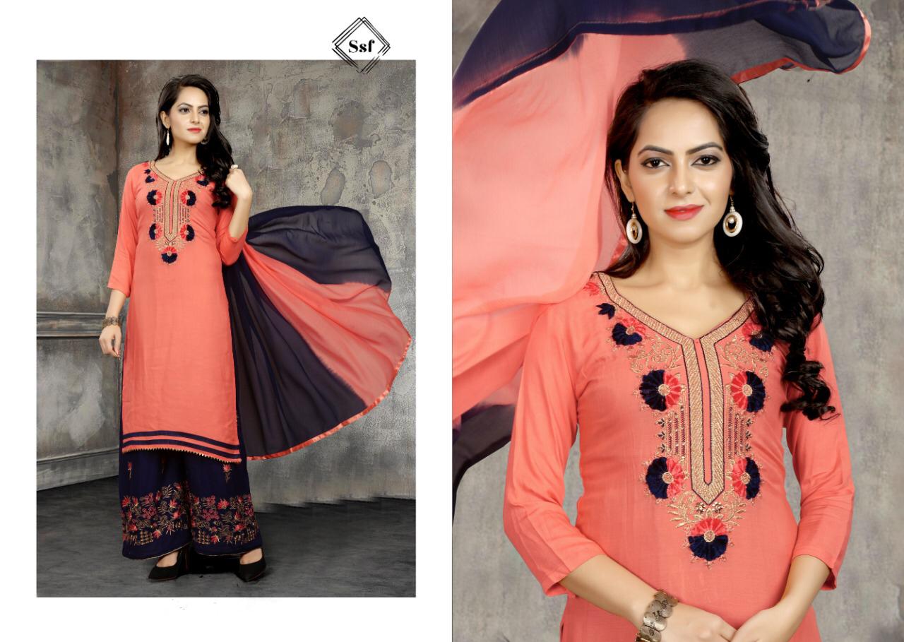 Sahoo Vol-2 By S S Fashion 1001 To 1004 Series Indian Traditional Wear Collection Beautiful Stylish Fancy Colorful Party Wear & Occasional Wear Rayon Cotton With Embroidery Work Dress At Wholesale Price