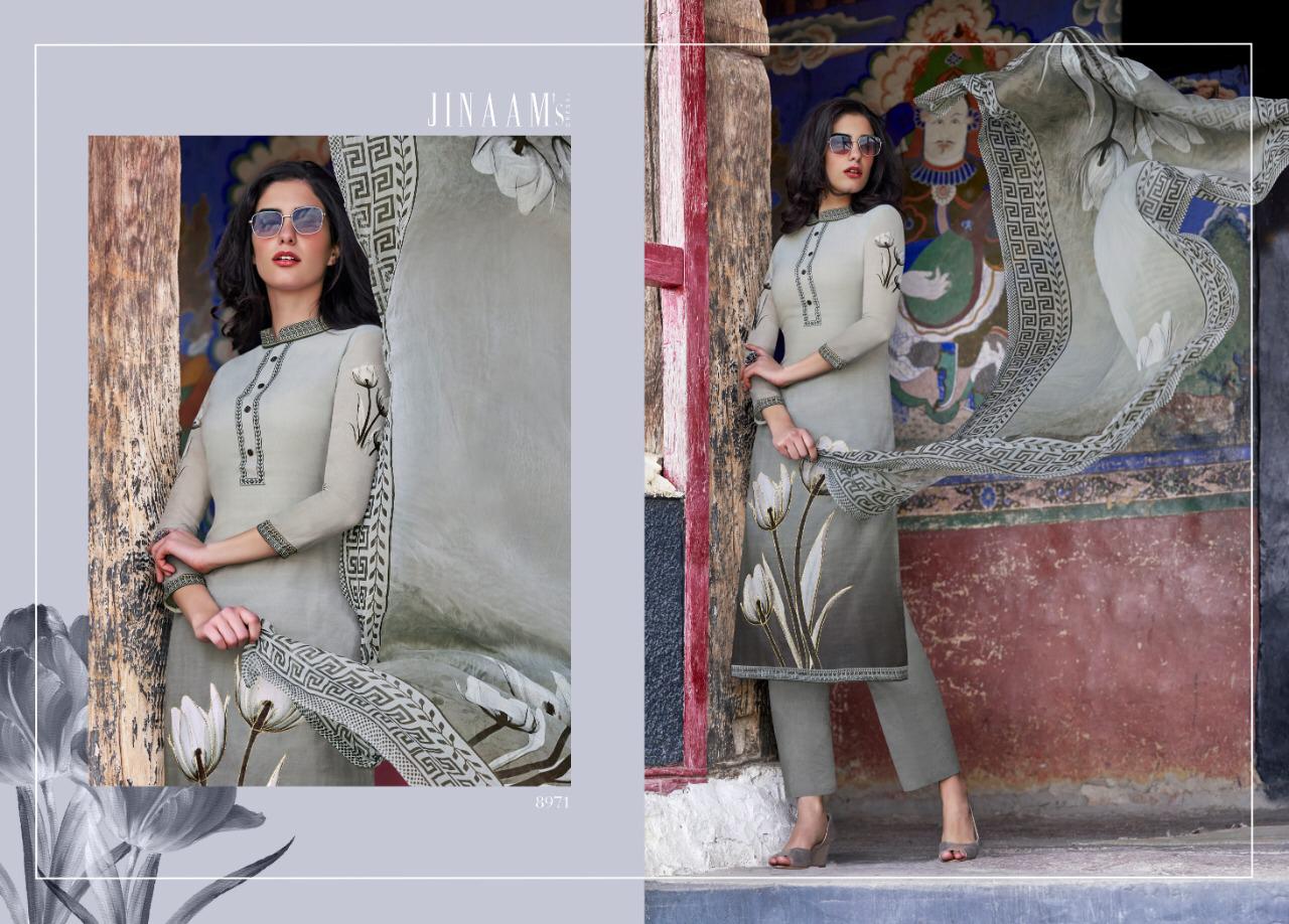 Sakeena By Jinaam Dresses 8966 To 8971 Series Suits Beautiful Stylish Fancy Colorful Designer Party Wear & Ethnic Wear Cotton Silk Digital Printed Dresses At Wholesale Price