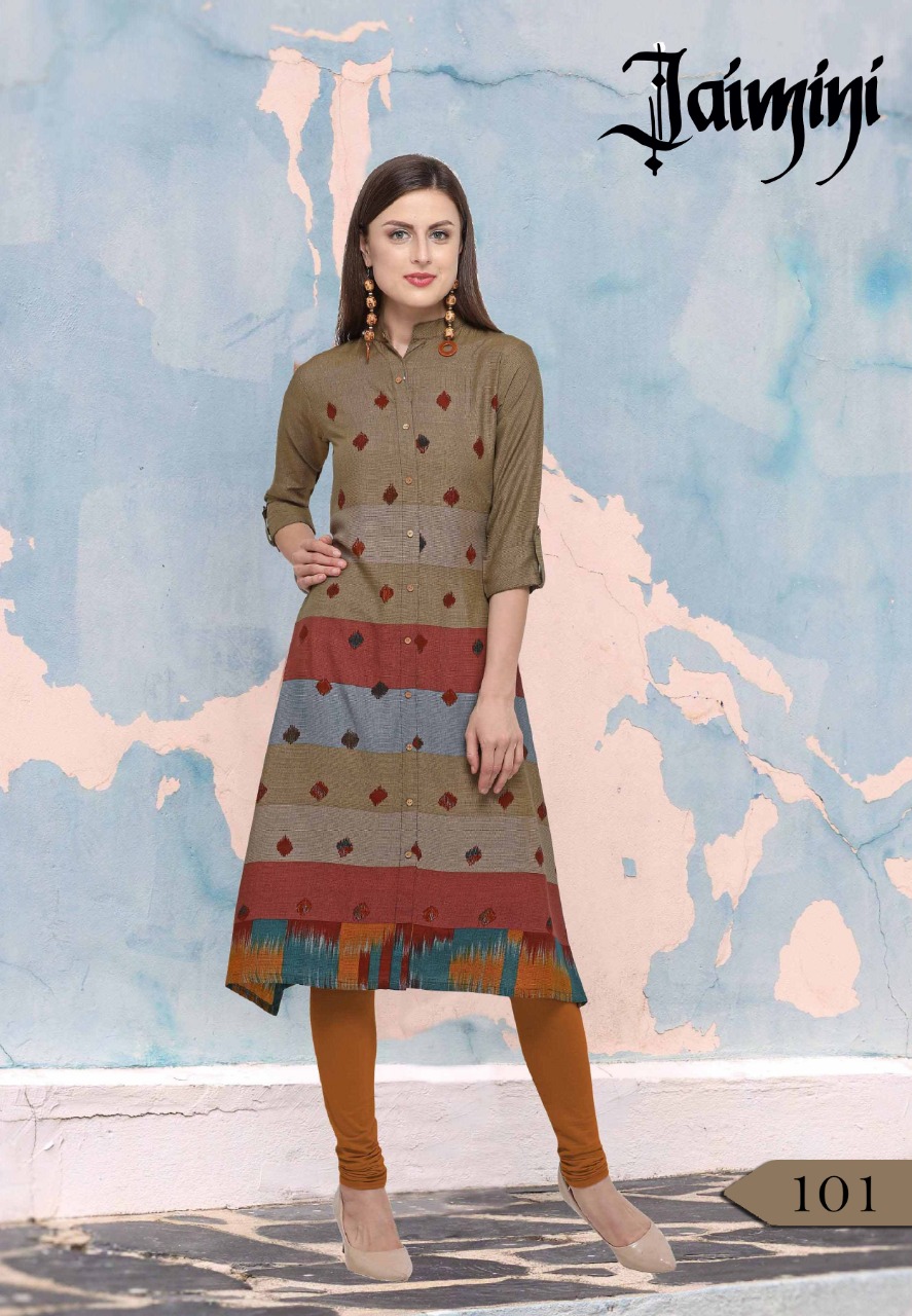 Sakhi Vol-1 By Jaimini 101 To 104 Series Stylish Fancy Beautiful Colorful Casual Wear & Ethnic Wear Cotton Rayon Printed Kurtis At Wholesale Price