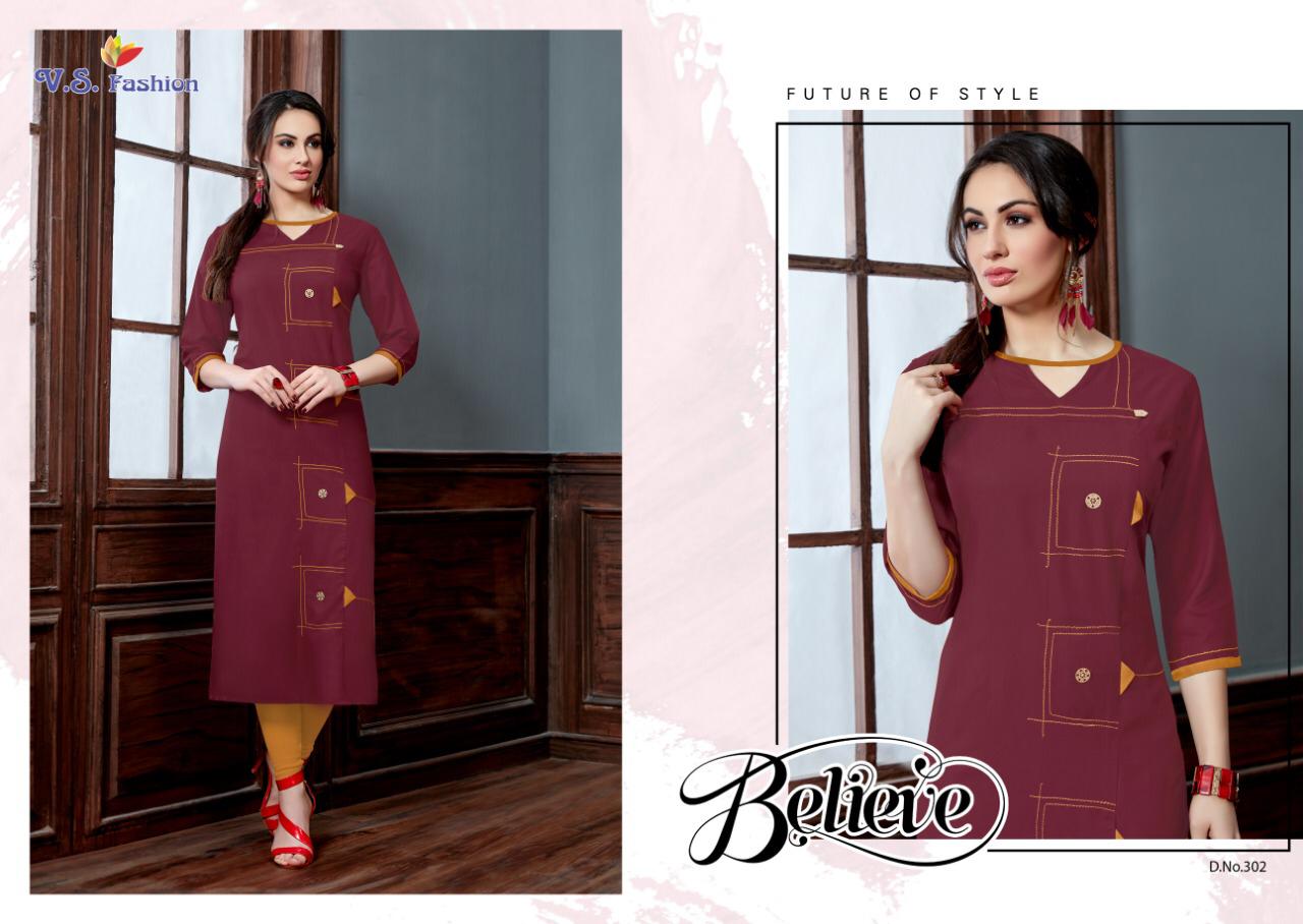 Sakshi Vol-1 By V S Fashions 301 To 306 Series Beautiful Colorful Stylish Fancy Party Wear & Occasional Wear & Ready To Wear Rayon Printed Kurtis At Wholesale Price