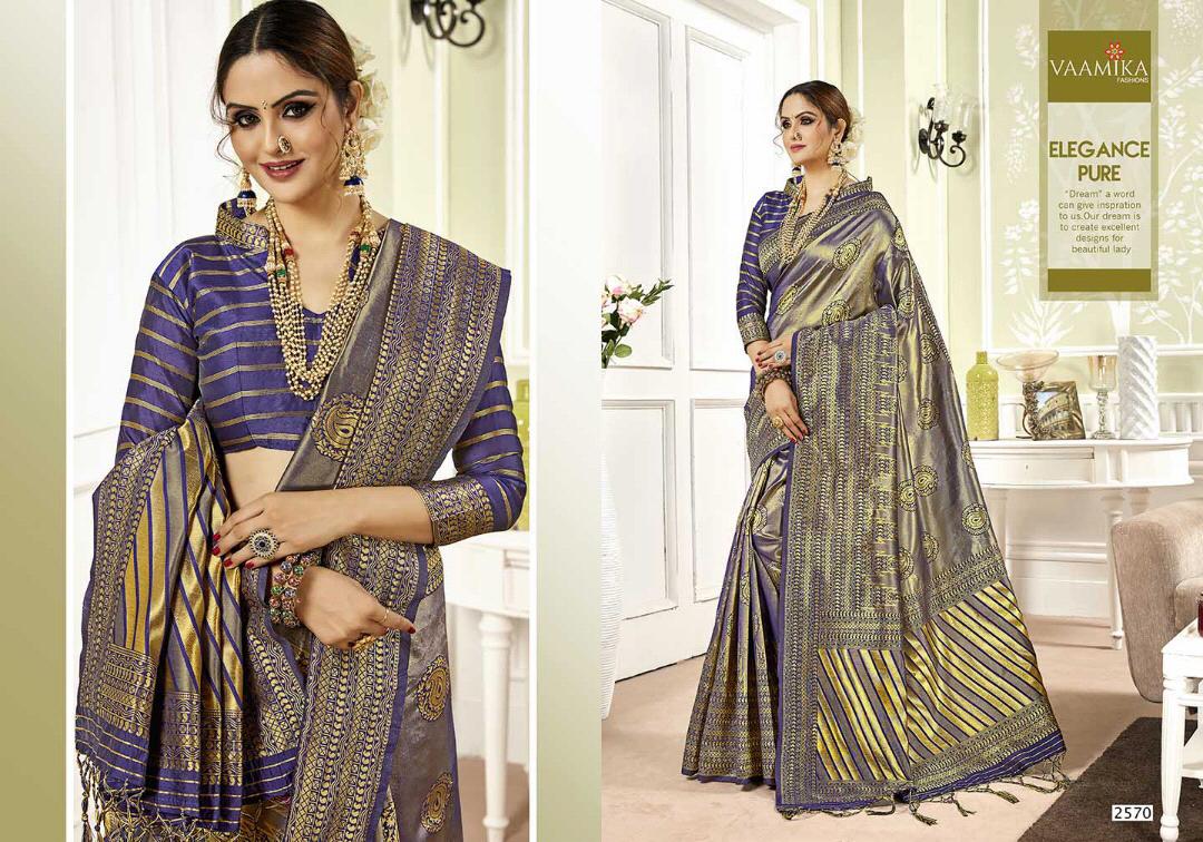 Samprada Silk By Vaamika Fashion 2561 To 2570 Series Designer Beautiful Wedding Collection Colorful Fancy Party Wear & Occasional Wear Silk Sarees At Wholesale Price