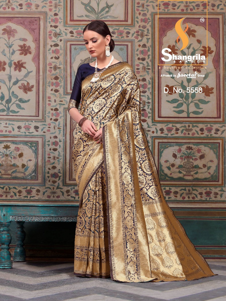 Samyra Silk By Shangrila 5551 To 5558 Series Indian Traditional Wear Collection Beautiful Stylish Fancy Colorful Party Wear & Occasional Wear Silk Print At Wholesale Price