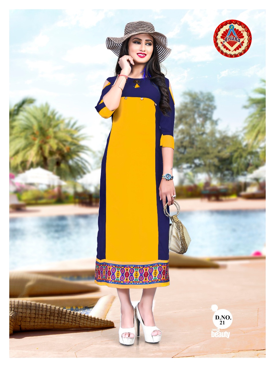Sana By Krisha 21 To 26 Series Beautiful Stylish Fancy Colorful Casual Wear & Ethnic Wear Heavy Rayon Embroidered Kurtis At Wholesale Price