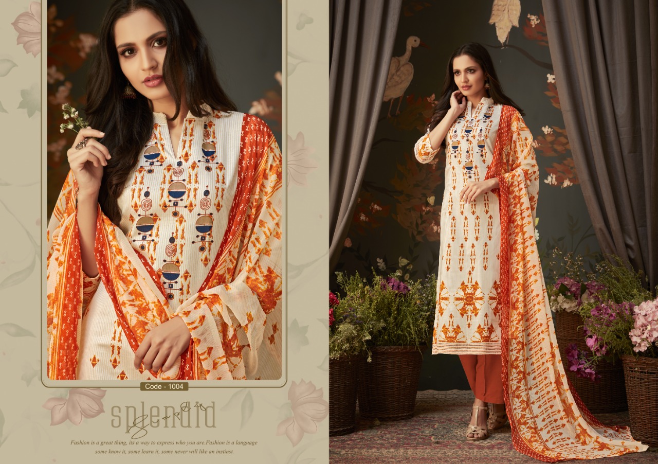 Sanjri Vol-14 By Ritu International 1001 To 1010 Beautiful Suits Stylish Colorful Fancy Casual Wear & Ethnic Wear Pure Glace Cotton Printed Dresses At Wholesale Price