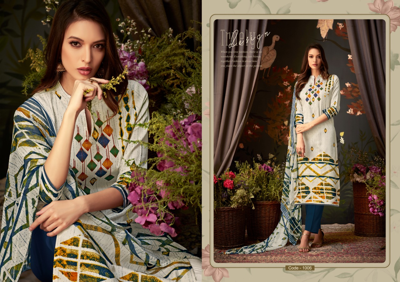 Sanjri Vol-14 By Ritu International 1001 To 1010 Beautiful Suits Stylish Colorful Fancy Casual Wear & Ethnic Wear Pure Glace Cotton Printed Dresses At Wholesale Price