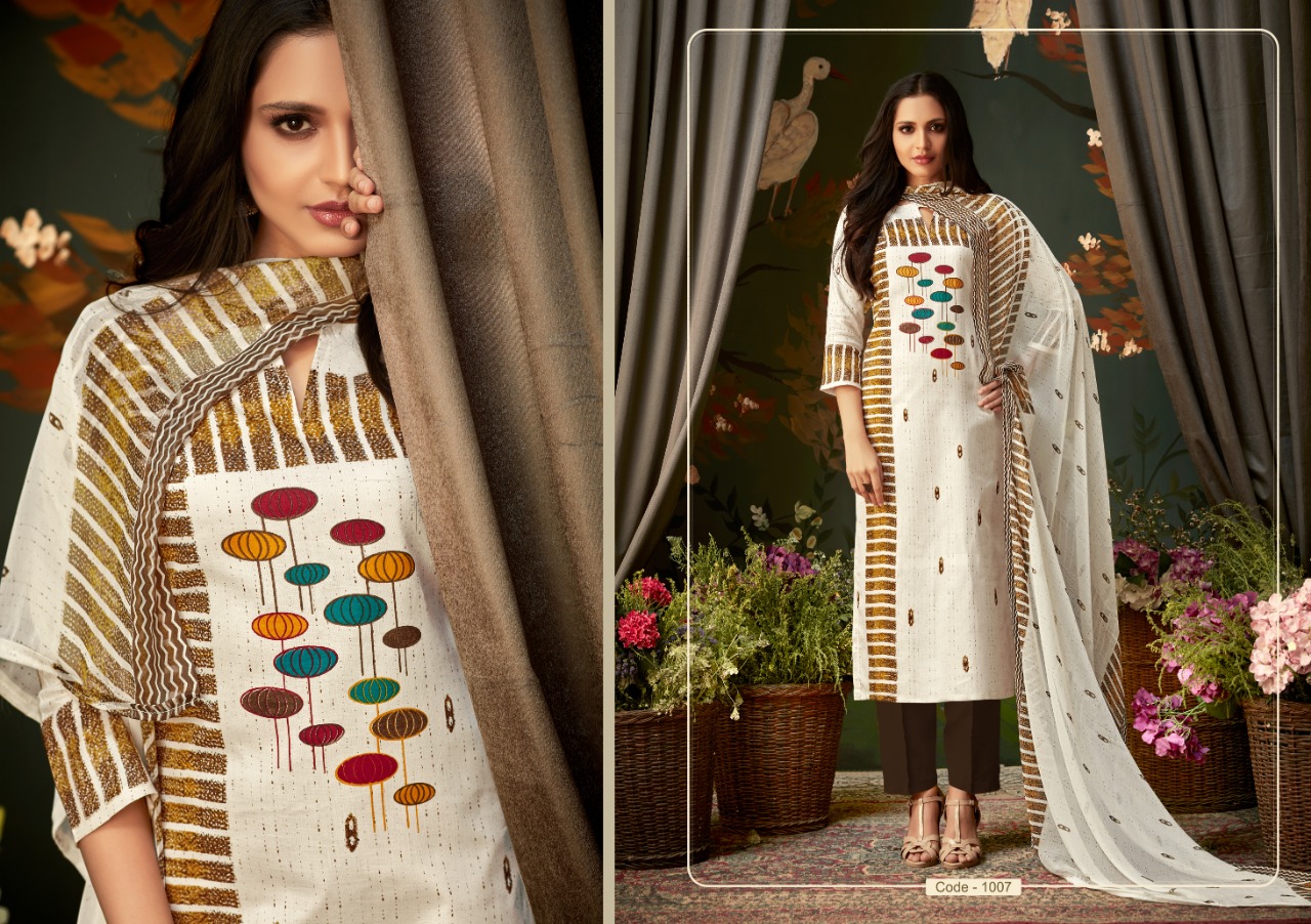 Sanjri Vol-14 By Ritu International 1001 To 1010 Beautiful Suits Stylish Colorful Fancy Casual Wear & Ethnic Wear Pure Glace Cotton Printed Dresses At Wholesale Price