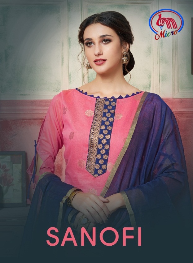 Sanofi By Micro Designer  6401 To 6408 Series Designer Collection Beautiful Stylish Fancy Colorful Party Wear & Occasional Wear Fancy Jacquard Dresses At Wholesale Price