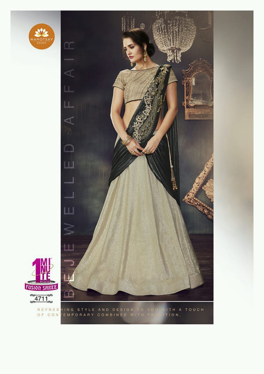 Sarabella By Mohmanthan 4707 & 5103 Series Indian Designer Wedding Collection Beautiful Stylish Fancy Colorful Party Wear & Occasional Wear Fancy Sarees At Wholesale Price