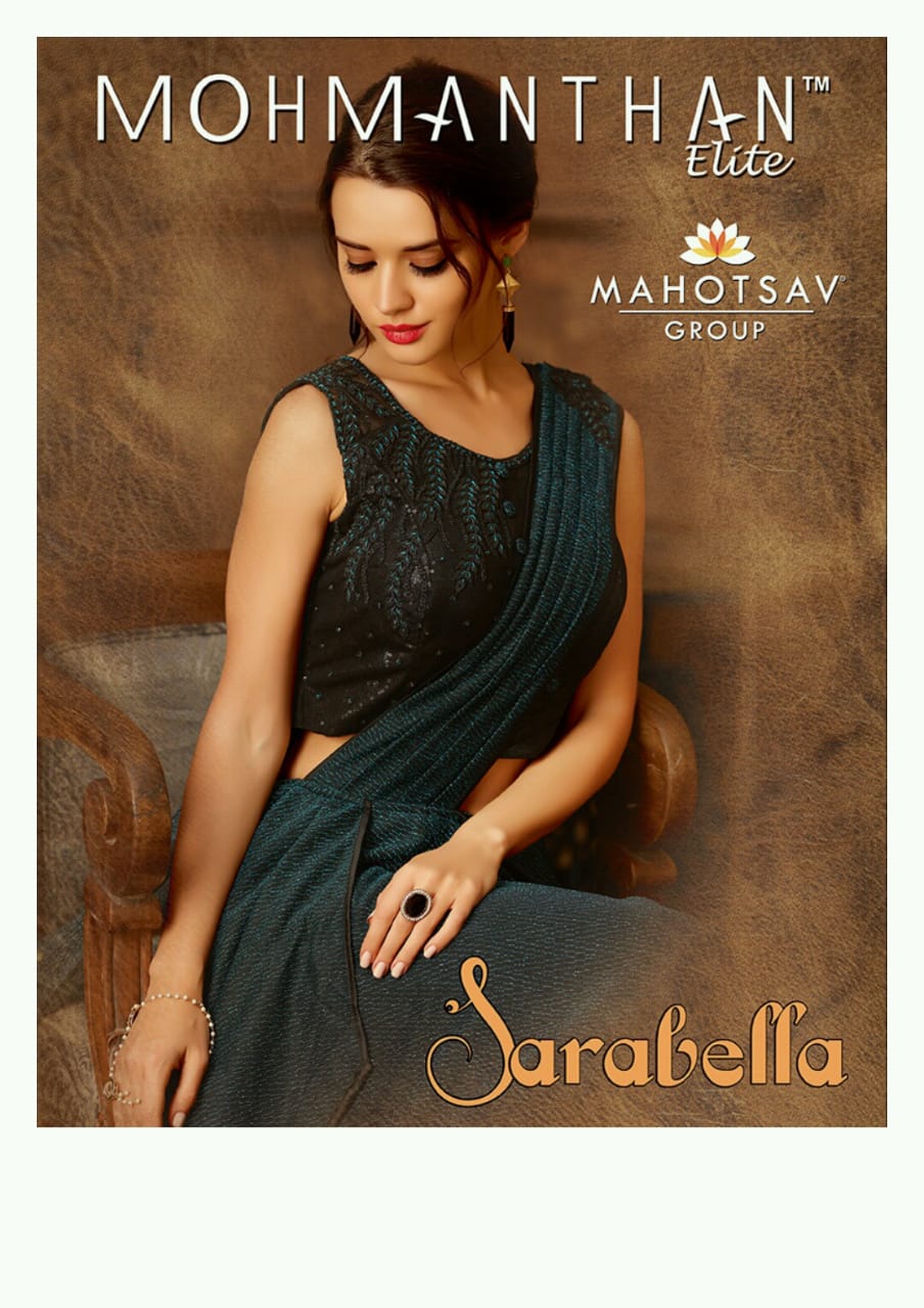 Sarabella By Mohmanthan 4707 & 5103 Series Indian Designer Wedding Collection Beautiful Stylish Fancy Colorful Party Wear & Occasional Wear Fancy Sarees At Wholesale Price