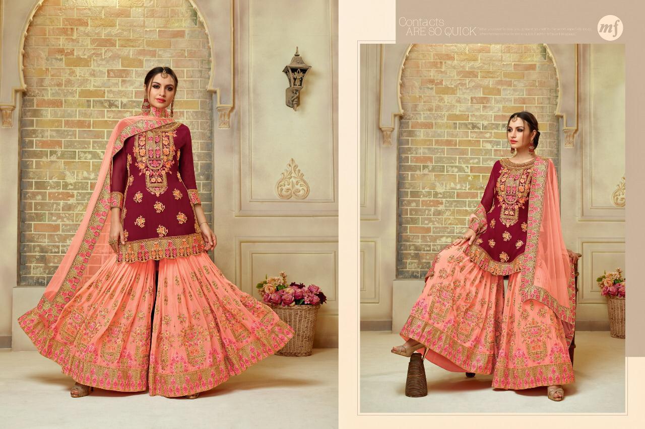 SARARA VOL-8 BY MAHAVEER FASHION 65007 TO 65010 SERIES DESIGNER SHARARA  SUITS COLLECTION BEAUTIFUL STYLISH