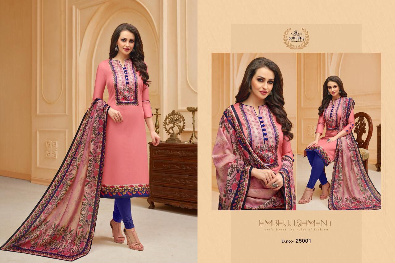 Sararara Vol-3 By Samaira Fashion 25000 To 25008 Series Beautiful Colorful Fancy Stylish Casual Wear & Ethnic Wear Glace Cotton Printed Dresses At Wholesale Price