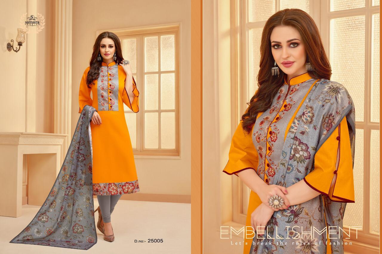 Sararara Vol-3 By Samaira Fashion 25000 To 25008 Series Beautiful Colorful Fancy Stylish Casual Wear & Ethnic Wear Glace Cotton Printed Dresses At Wholesale Price