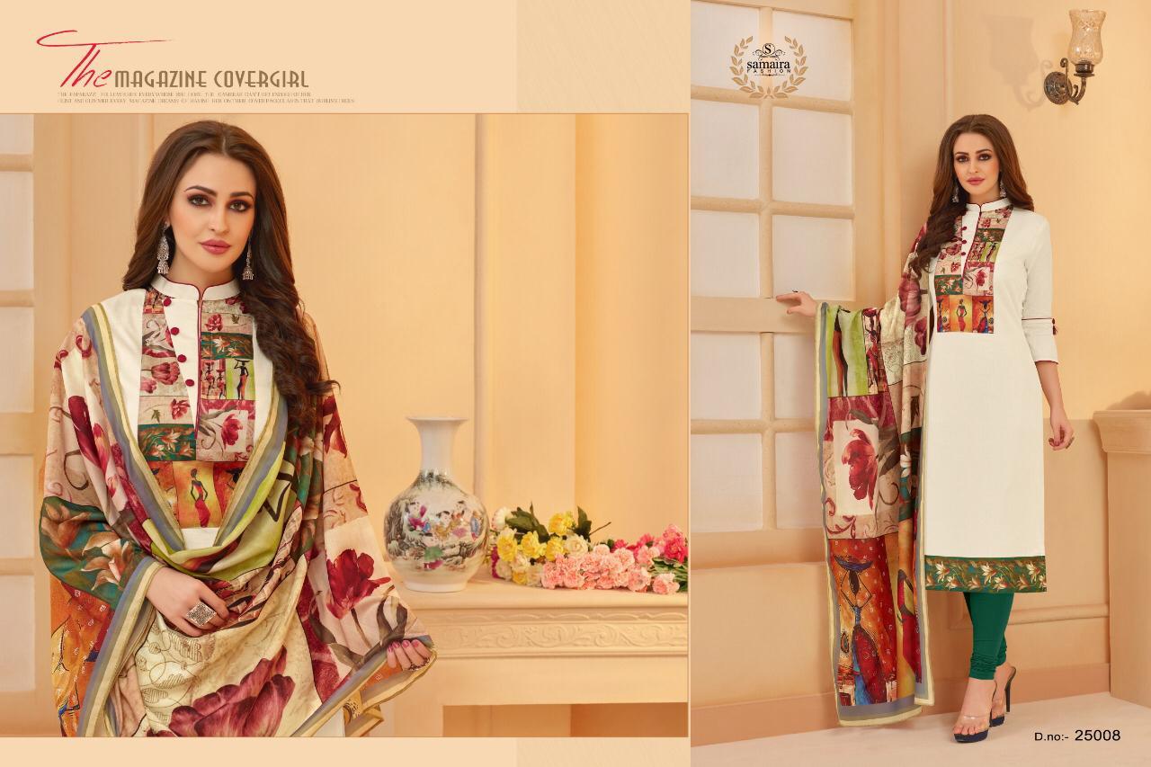 Sararara Vol-3 By Samaira Fashion 25000 To 25008 Series Beautiful Colorful Fancy Stylish Casual Wear & Ethnic Wear Glace Cotton Printed Dresses At Wholesale Price