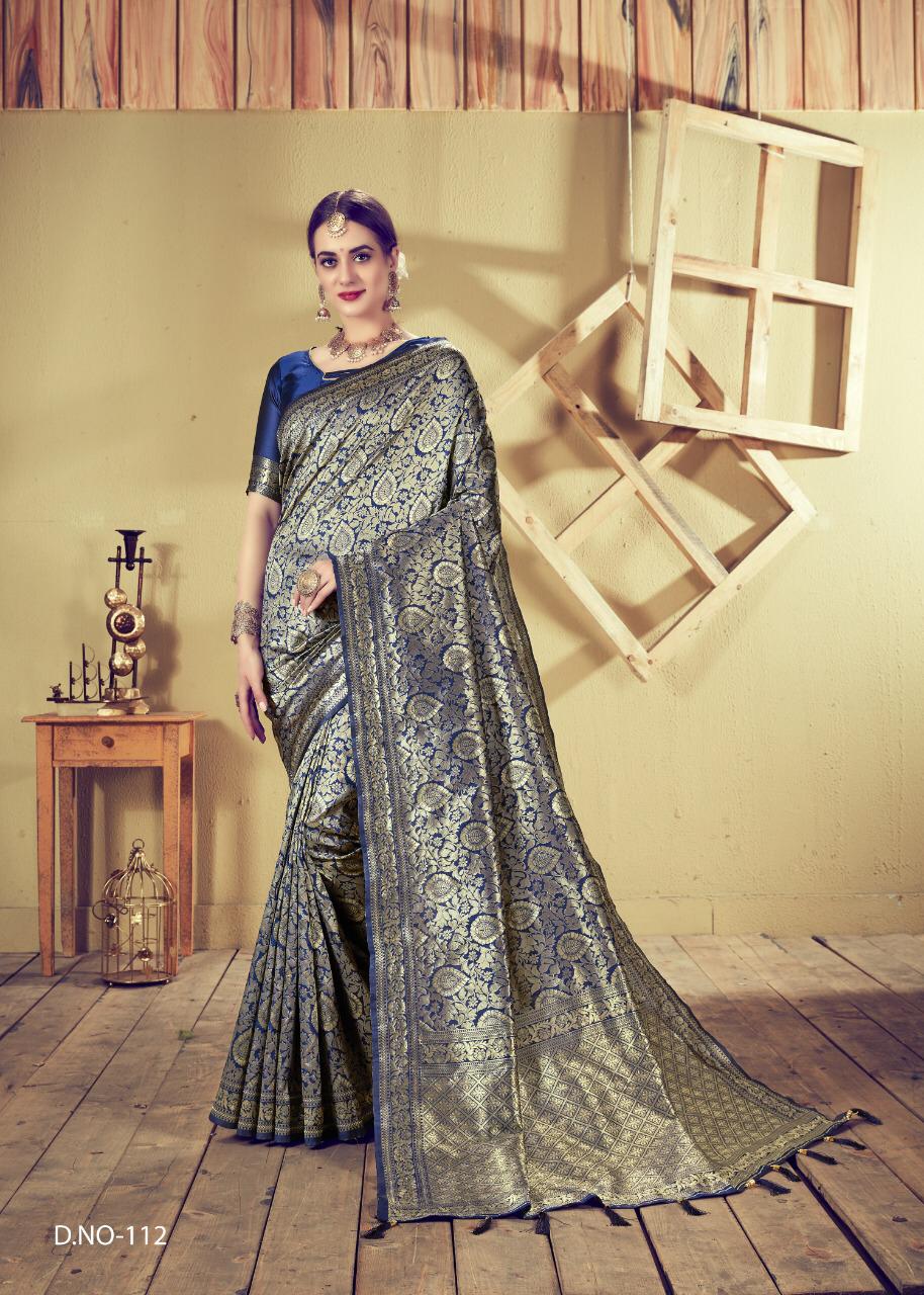 Saynaa By Kianaa Fashion 111 To 115 Series Indian Traditional Wear Collection Beautiful Stylish Fancy Colorful Party Wear & Occasional Wear Dyed Silk Printed Sarees At Wholesale Price