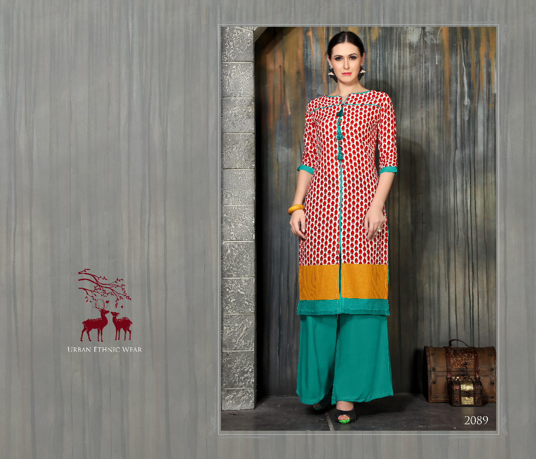Scarlett By Mrigya 2088 To 2095 Series Beautiful Stylish Fancy Colorful Casual Wear & Ethnic Wear Lawn Cotton Printed Kurtis At Wholesale Price
