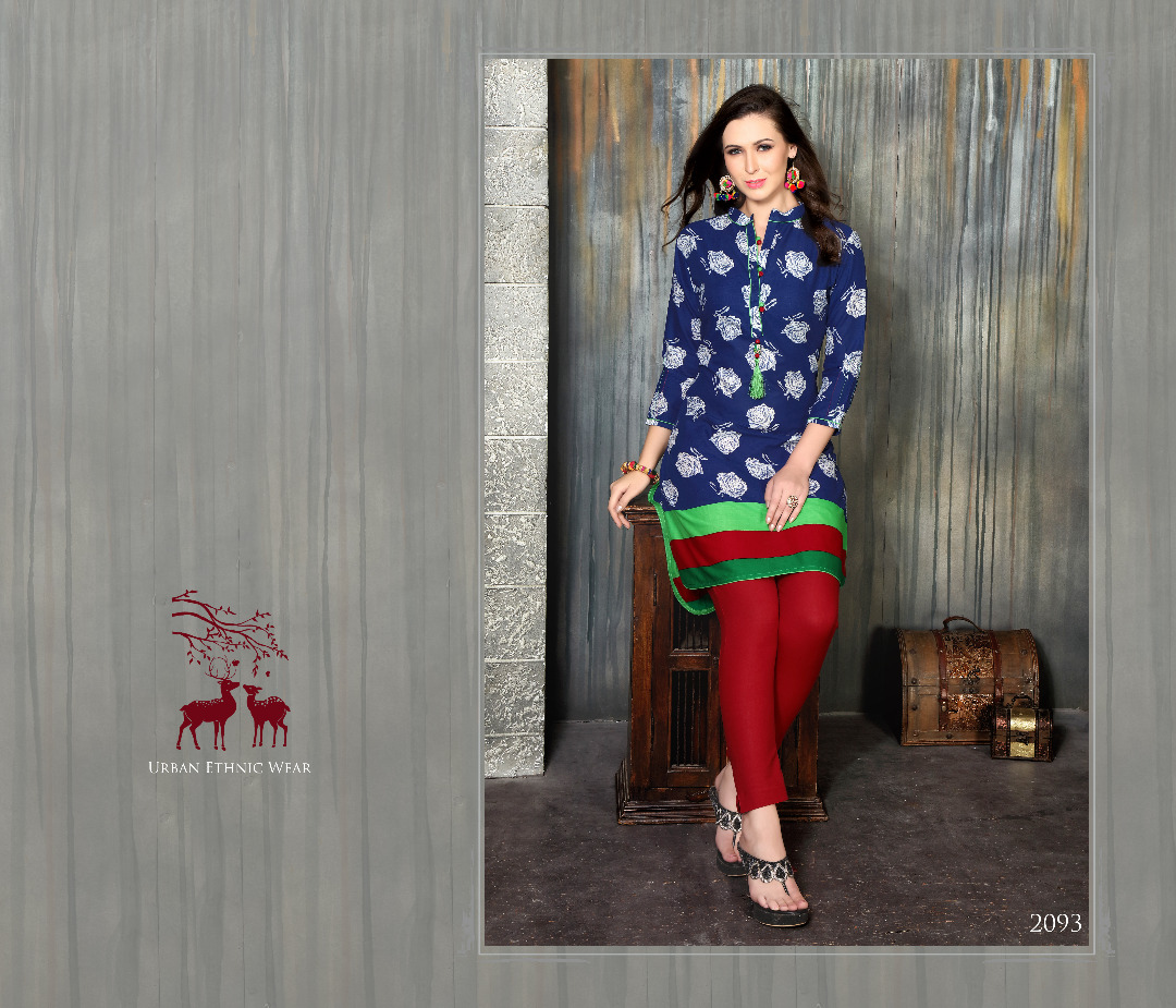 Scarlett By Mrigya 2088 To 2095 Series Beautiful Stylish Fancy Colorful Casual Wear & Ethnic Wear Lawn Cotton Printed Kurtis At Wholesale Price