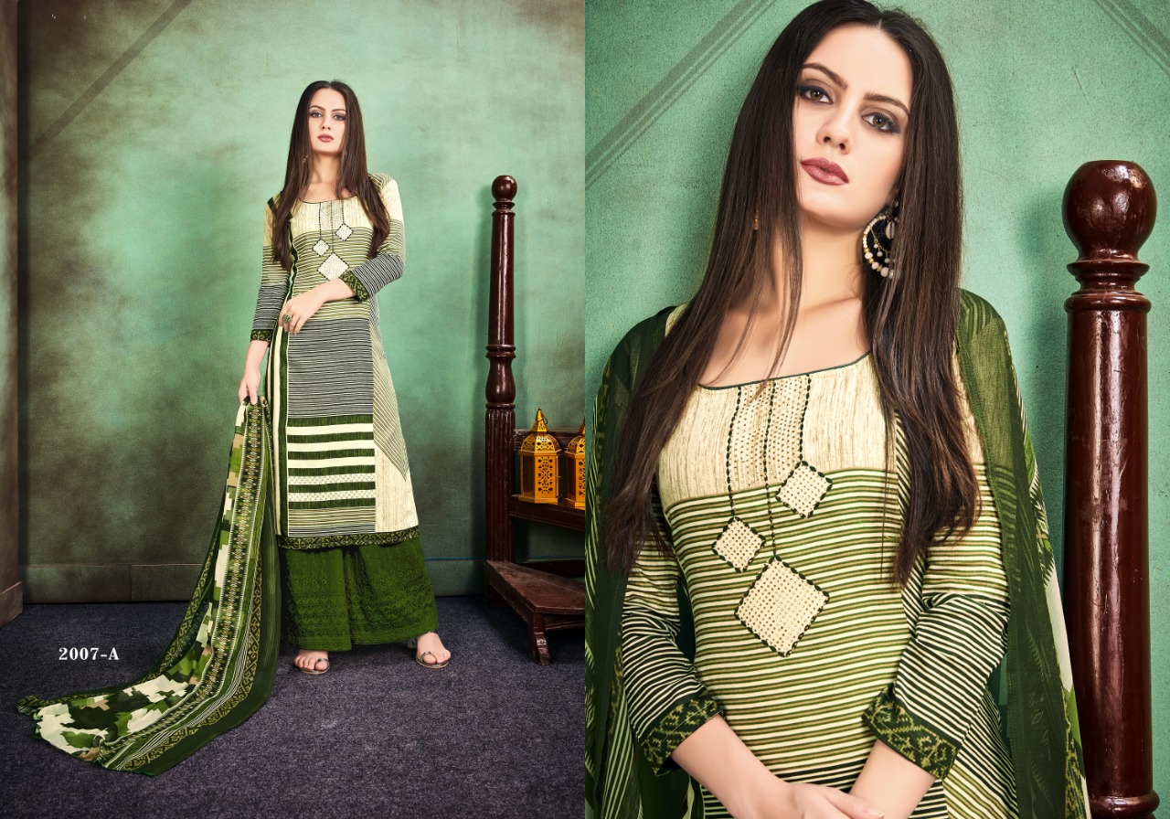 Seasons Vol-2  By Aaa Design Studio  2007-a To 2012-b  Series Indian Traditional Wear Collection Beautiful Stylish Fancy Colorful Party Wear & Occasional Wear Cotton Lawn Print With Sarvoski Work Dress At Wholesale Price