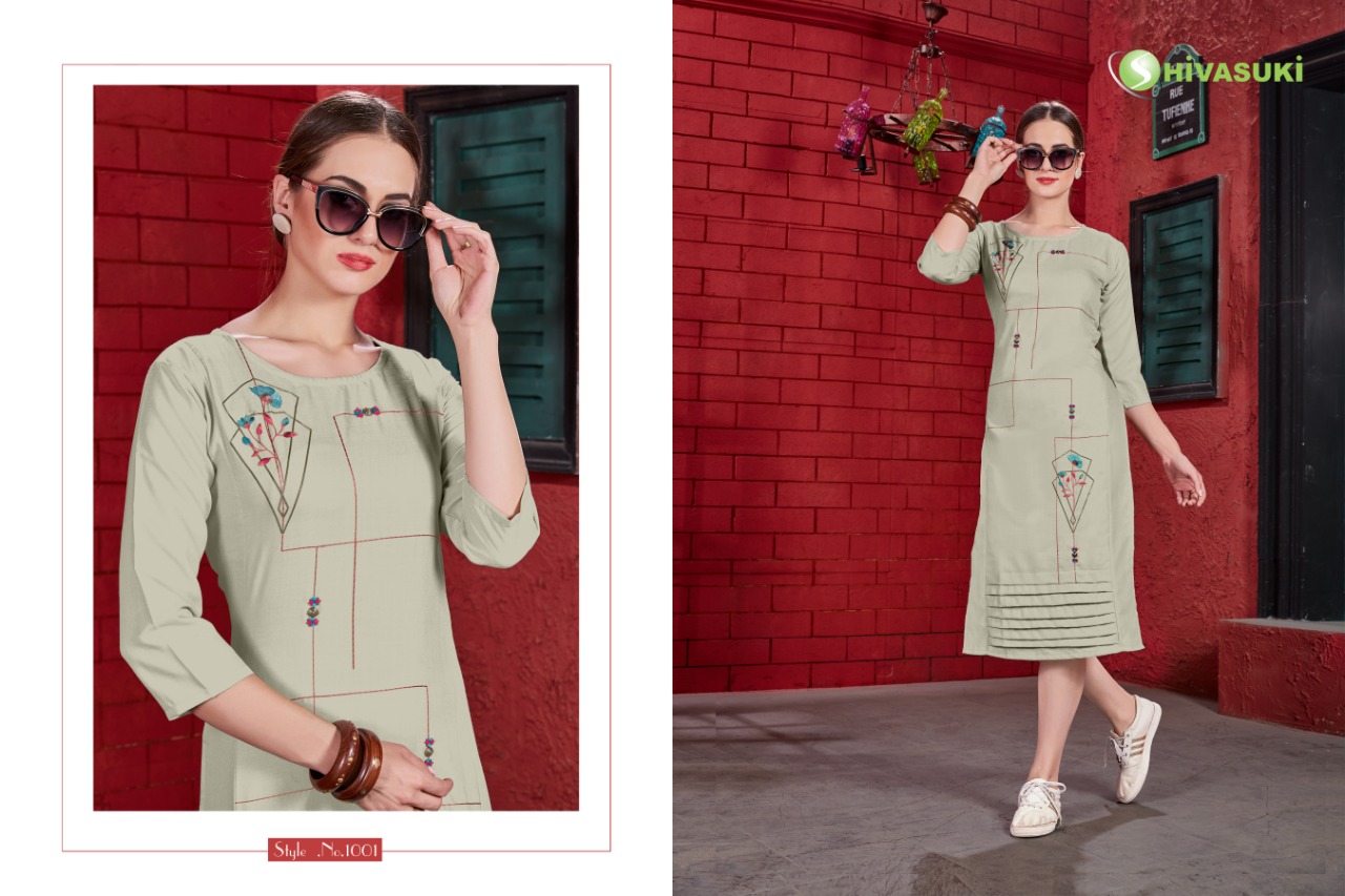Selina Vol-1 By Shivasuki 1001 To 1006 Series Beautiful Stylish Colorful Fancy Party Wear & Ethnic Wear & Ready To Wear Heavy Galaxy With Embroidery Kurtis At Wholesale Price