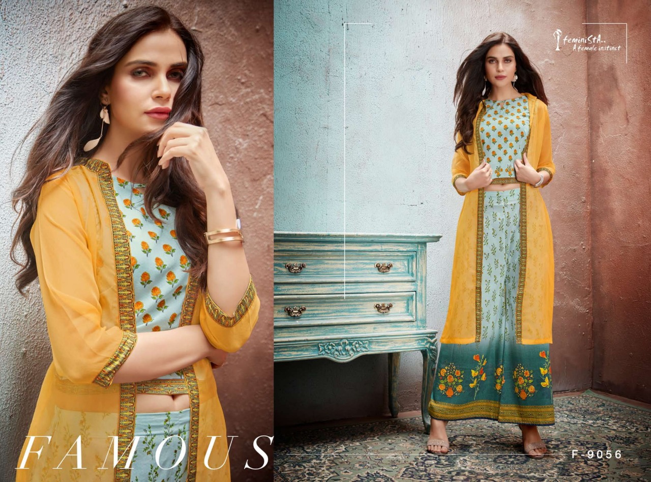 Senses By Feminista 9051 To 9058 Series Beautiful Colorful Stylish Fancy Casual Wear & Ethnic Wear & Ready To Wear Muslin Printed Kurtis At Wholesale Price