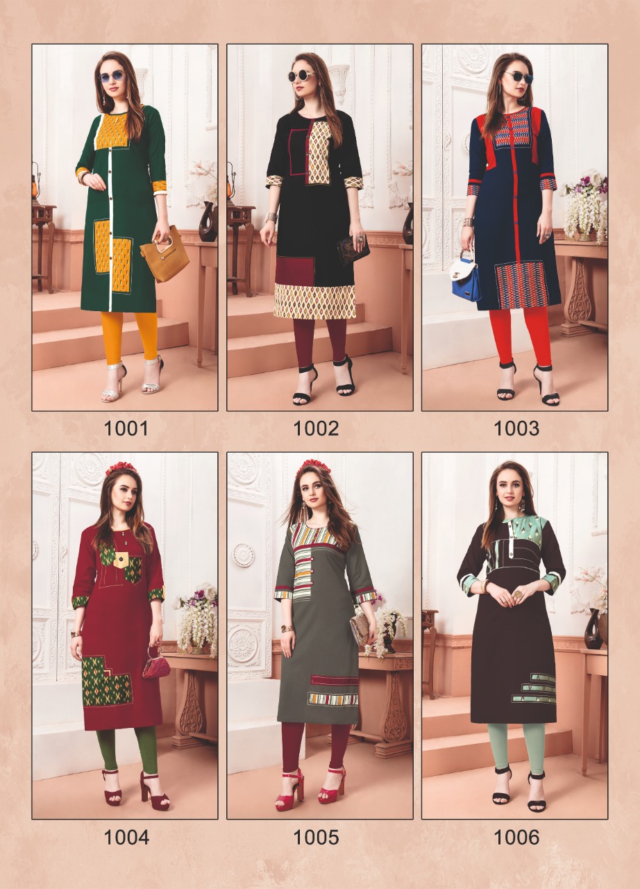 Seona Vol-1 By Stree 1001 To 1006 Series Beautiful Stylish Colorful Fancy Party Wear & Ethnic Wear & Ready To Wear Heavy Cotton Flex Printed Kurtis At Wholesale Price