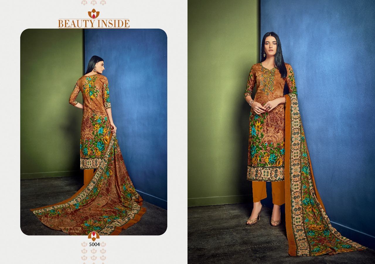 Shahnaz By Shri Vijay 5001 To 5008 Series Beautiful Pakistani Suits Stylish Fancy Colorful Casual Wear & Ethnic Wear Collection Cambric Cotton Dresses At Wholesale Price