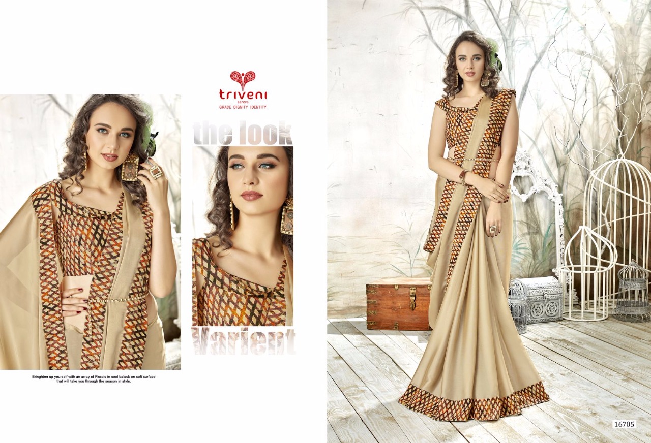 Shayna Vol-8 By Triveni 16701 To 16712 Series Designer Indian Traditional Wear Collection Beautiful Stylish Fancy Colorful Party Wear & Occasional Wear Chiffon Printed Sarees At Wholesale Price