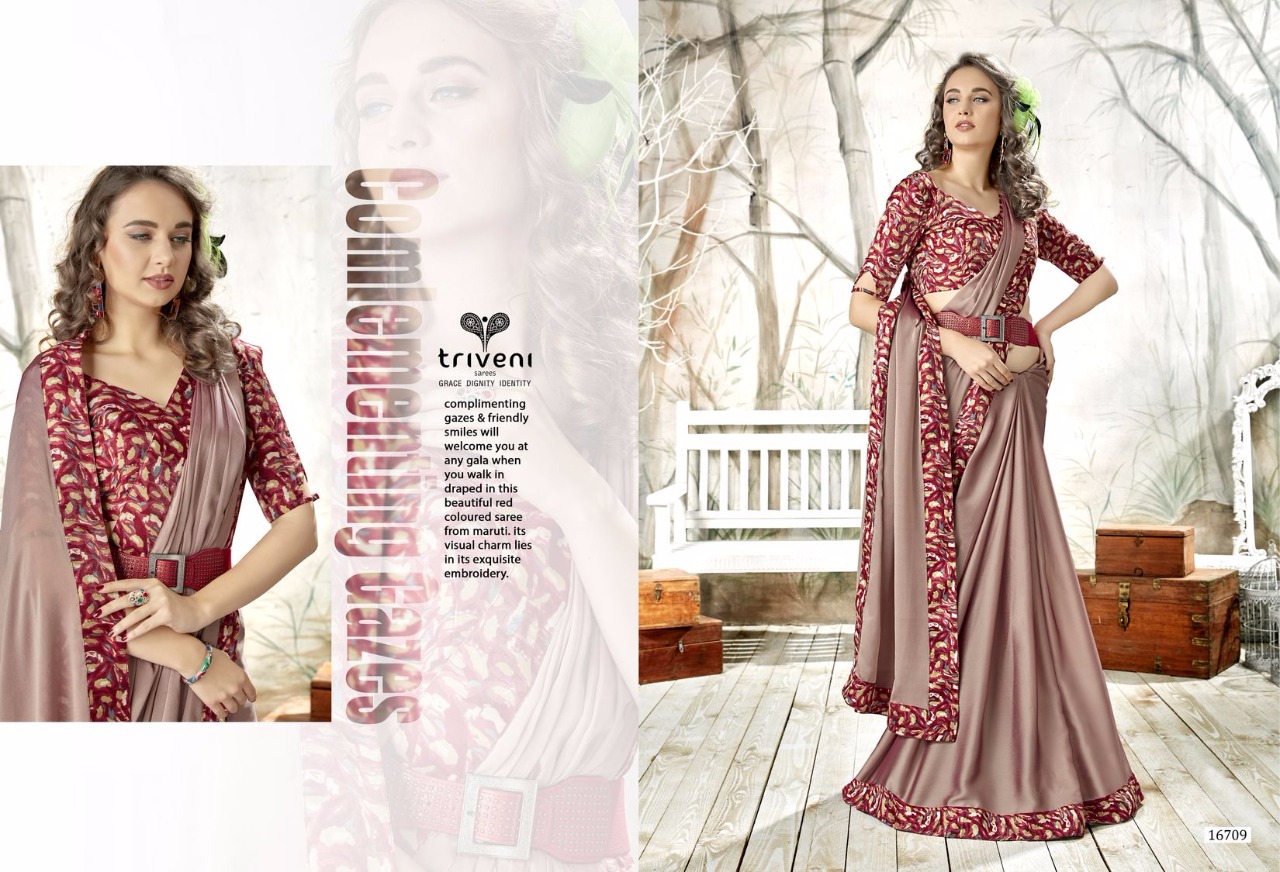 Shayna Vol-8 By Triveni 16701 To 16712 Series Designer Indian Traditional Wear Collection Beautiful Stylish Fancy Colorful Party Wear & Occasional Wear Chiffon Printed Sarees At Wholesale Price