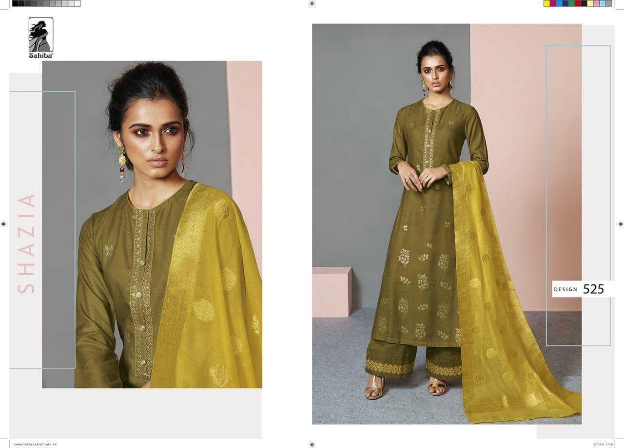 Shazia By Sahiba Fabrics 525 To 570 Series Beautiful Pakistani Suits With Embroidery Work Ethnic Party Wear & Occasional Wear Cotton Silk Dresses At Wholesale Price