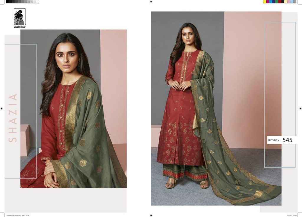 Shazia By Sahiba Fabrics 525 To 570 Series Beautiful Pakistani Suits With Embroidery Work Ethnic Party Wear & Occasional Wear Cotton Silk Dresses At Wholesale Price