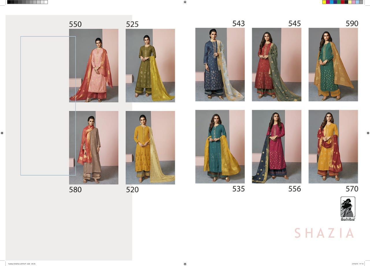 Shazia By Sahiba Fabrics 525 To 570 Series Beautiful Pakistani Suits With Embroidery Work Ethnic Party Wear & Occasional Wear Cotton Silk Dresses At Wholesale Price