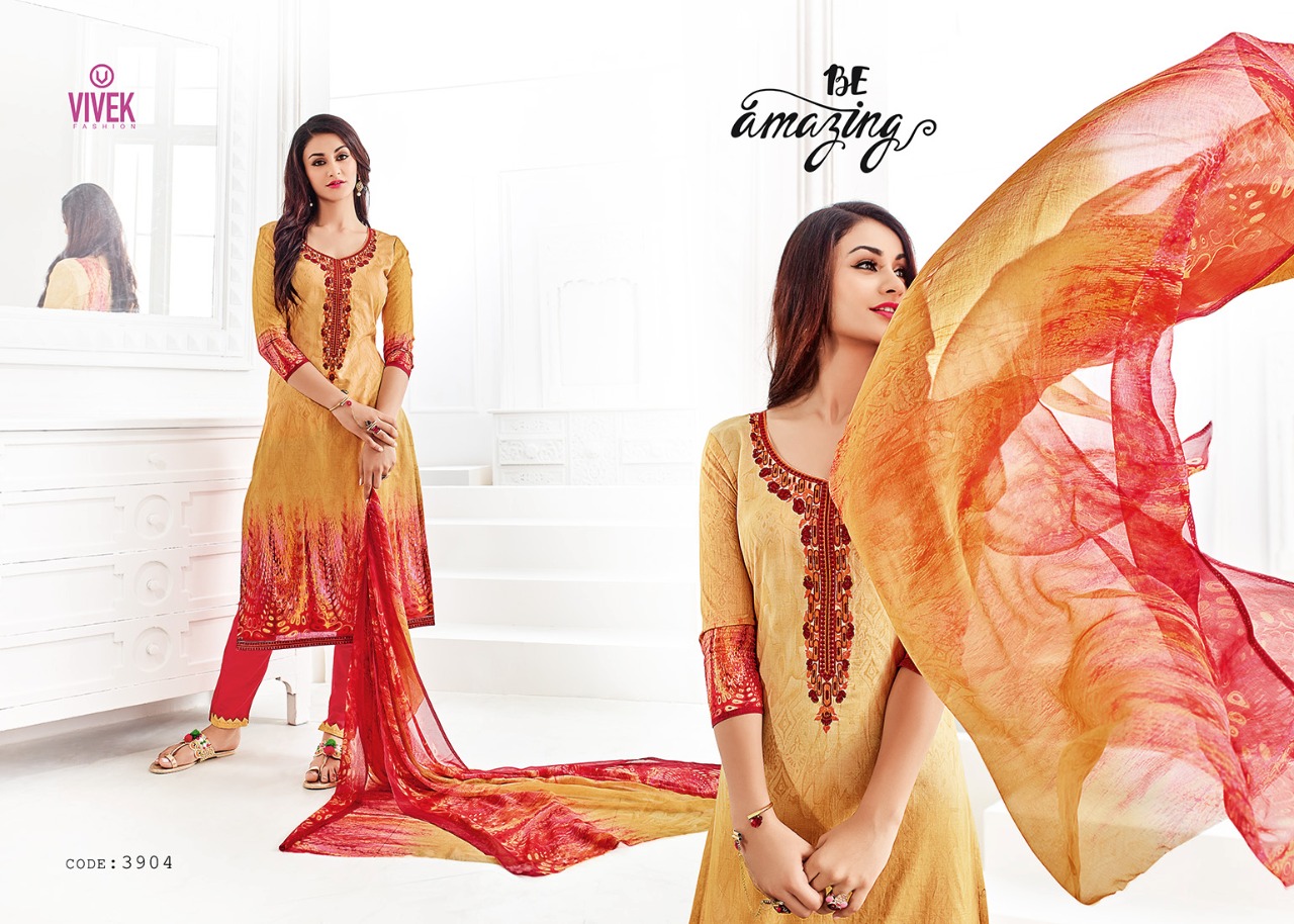 Sherine By Vivek Fashion 3901 To 3908 Series Beautiful Stylish Fancy Colorful Ethnic Wear & Party Wear Lawn Cotton Printed & Embroidered Dresses A Wholesale Price
