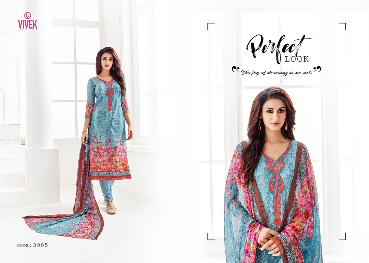Sherine By Vivek Fashion 3901 To 3908 Series Beautiful Stylish Fancy Colorful Ethnic Wear & Party Wear Lawn Cotton Printed & Embroidered Dresses A Wholesale Price